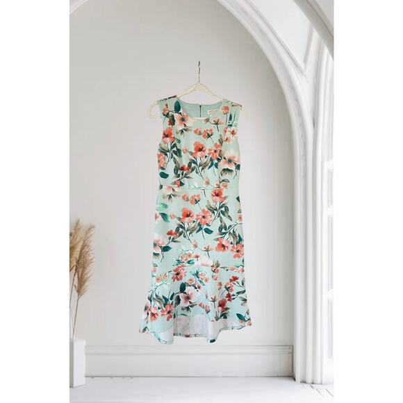 Enfocus Studio Floral Summer Dress Size 10 - Picture 1 of 8
